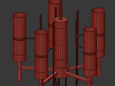 China Glass Chandelier 3D model