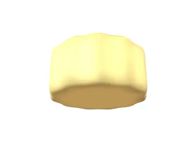 Moon Cake v2 002 Low-poly 3D model