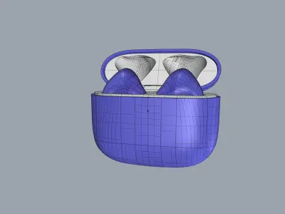 TWS  Light blue Earphone Generation 3 3D print model