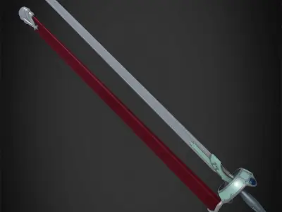 Sword Art Online Asuna Lambent Light Rapier for Cosplay 3D print model