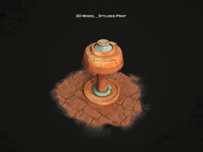 3D stylized prop pump 3D model