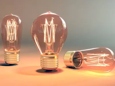 Vintage Bulb 3D model