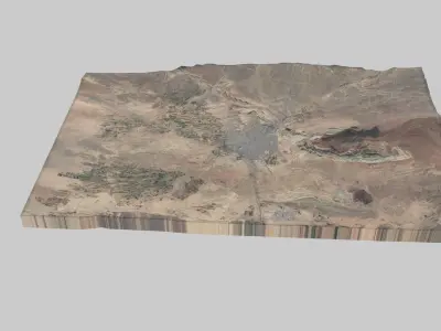 Qom City Low-poly 3D model