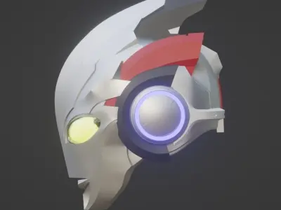 Ultraman X 3D printable cosplay helmet 3D print model