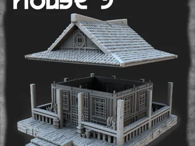 Japanese house 3D print model