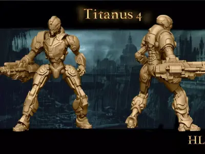 Heresylab Redeemers Titan Robot 4 3D print model