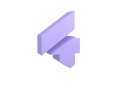 Sci-Fi Number 4 v1 003 Low-poly 3D model