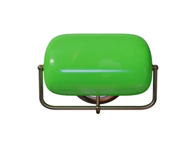 Bankers lamp 3D model