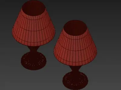 Contrast two lamps 3D model
