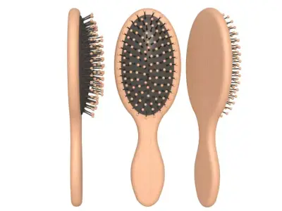 Hair Brushes Collection 3D model