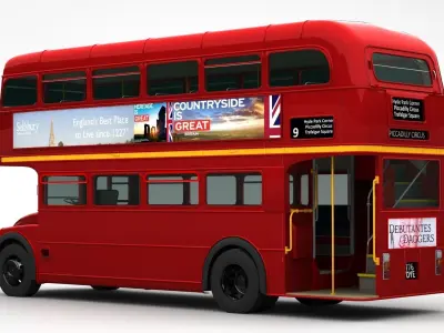 London Double Decker Bus 3D model