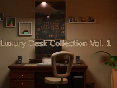 Luxury Desk Collection Vol 1 3D model purchase