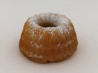 Gugelhupf Cake 001 3D model