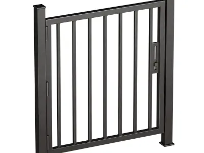 Metal fence 3D model shop