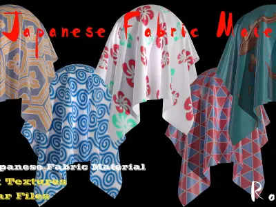 15 PBR Japanese Fabric Materials  Texture