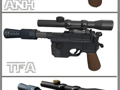 DL44 Hero ANH TFA SOLO 3D print model