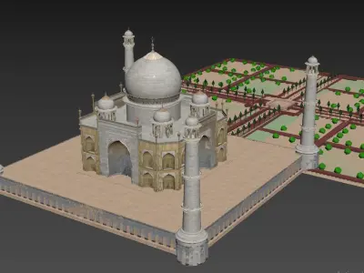 ThajMahal taj mahal Low-poly 3D model