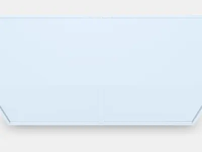 BESTA Shelf unit with glass doors 7 Low-poly 3D model