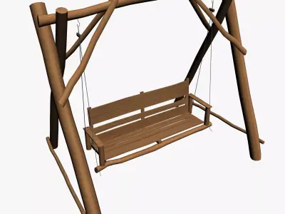 OUTDOOR FURNITURE 30 Low-poly 3D model