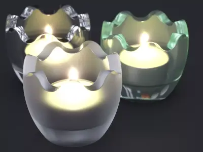 CHRISTMAS CANDELITE HOLDER 2024 3D model