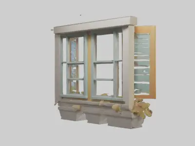 Cartoon Window model 3D model