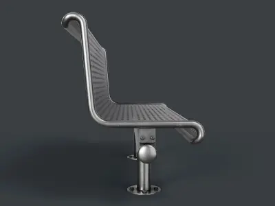 Metal Modern Bench 31 PBR Game Ready Low-poly 3D model