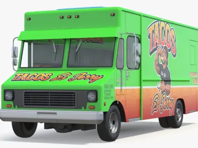  Tacos Street Vendor Truck Simplified 