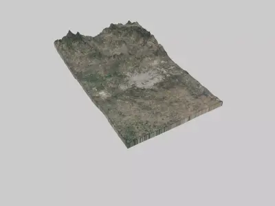 Aguascalientes City Low-poly 3D model