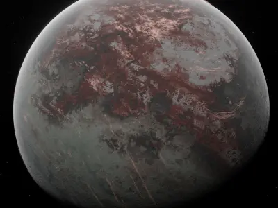 Planet Space Ready to game  Low-poly 3D model order