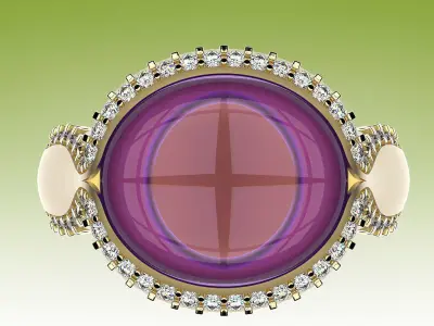 Ring Cabochon 3D print model