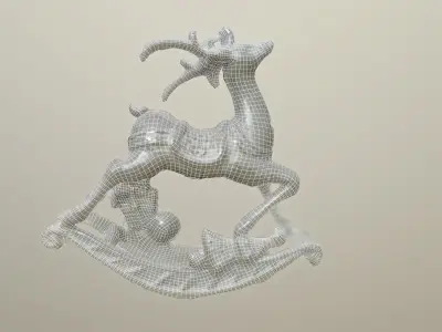 Christmas Reindeer Decoration 3D model