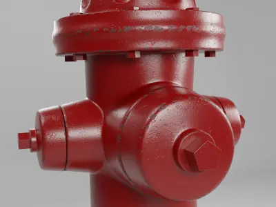 Fire hydrant 3D model 51