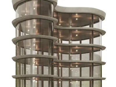 Office house building 3 3D model