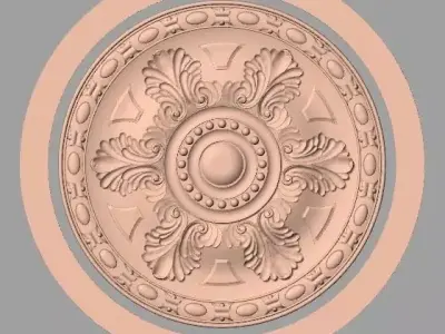 European furniture 3D relief models for CNC wood engraving E213 3D model