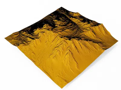 Landscape mountains 3D model