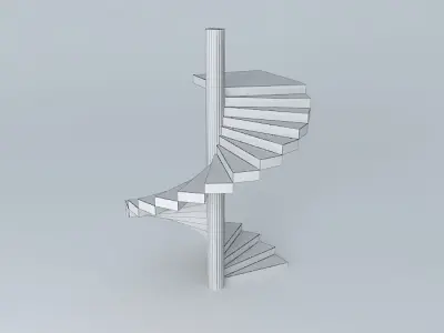 Spiral ladder 2 3D model