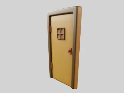 Cartoon Door 13b 3D model