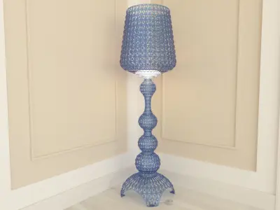 Kartell Kabuki Floor Lamp - Sea Blue 3D model