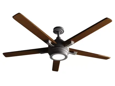 Pottery barn Benito Ceiling Fan Bronze 3D model