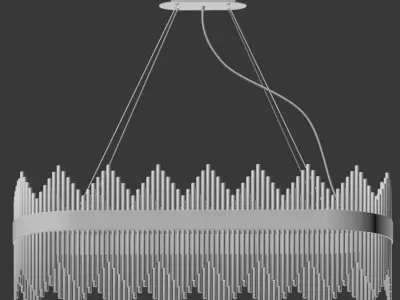 Oval Luminaire Chandelier 3D model
