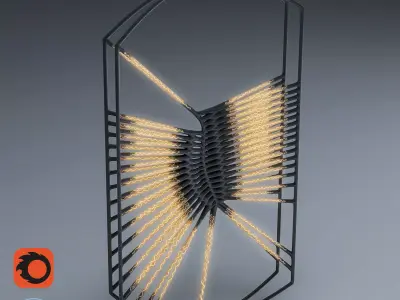 Ceiling Light By Maxdi 3D model