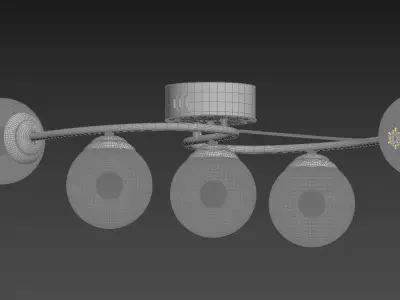 Ceiling lighting 3D Model Low-poly 3D model