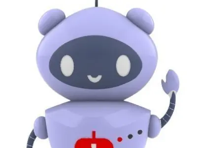 Robot with cross 3D model