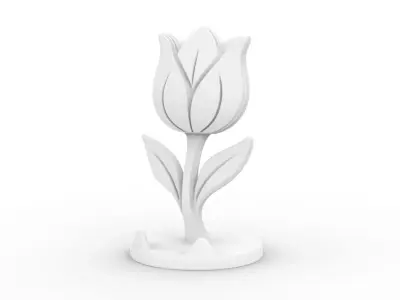 Tulip Flower 3D Printable 3D print model
