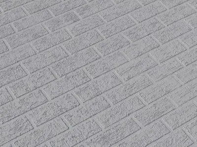 PBR Rough Face Tan Bricks Texture