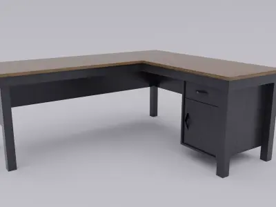 Simple Reading Desk - Low Poly Free 3D model