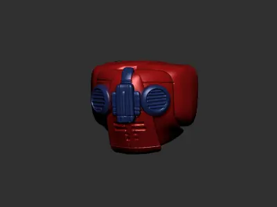 helmet high poly sculpt 3d printable ver 7 3D model 3D model 117