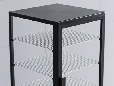 Industrial Display Fridge For Sandwiches And Cookies 3D model