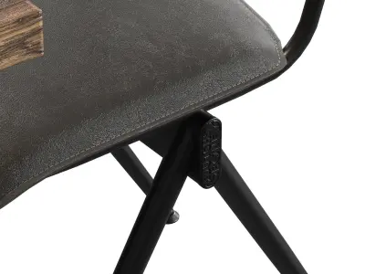 Willow Chair By Duchbone And Wood Table 3D model