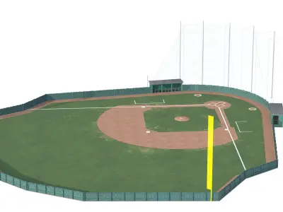 Baseball Field  3D model